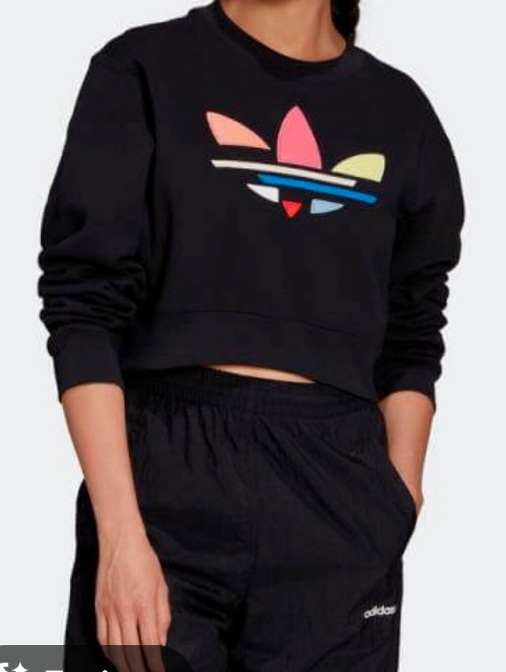 Adidas Originals Adicolor Bold Cropped Sweatshirt